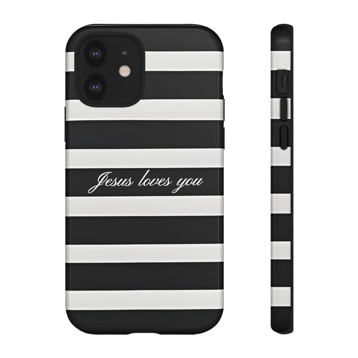 Jesus loves you Stripe Phone Case