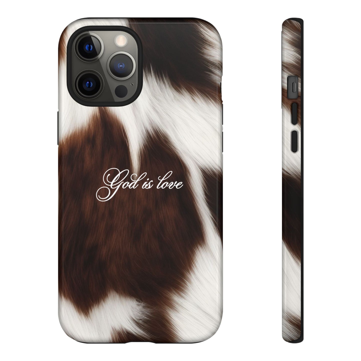 God is love Cow phone case