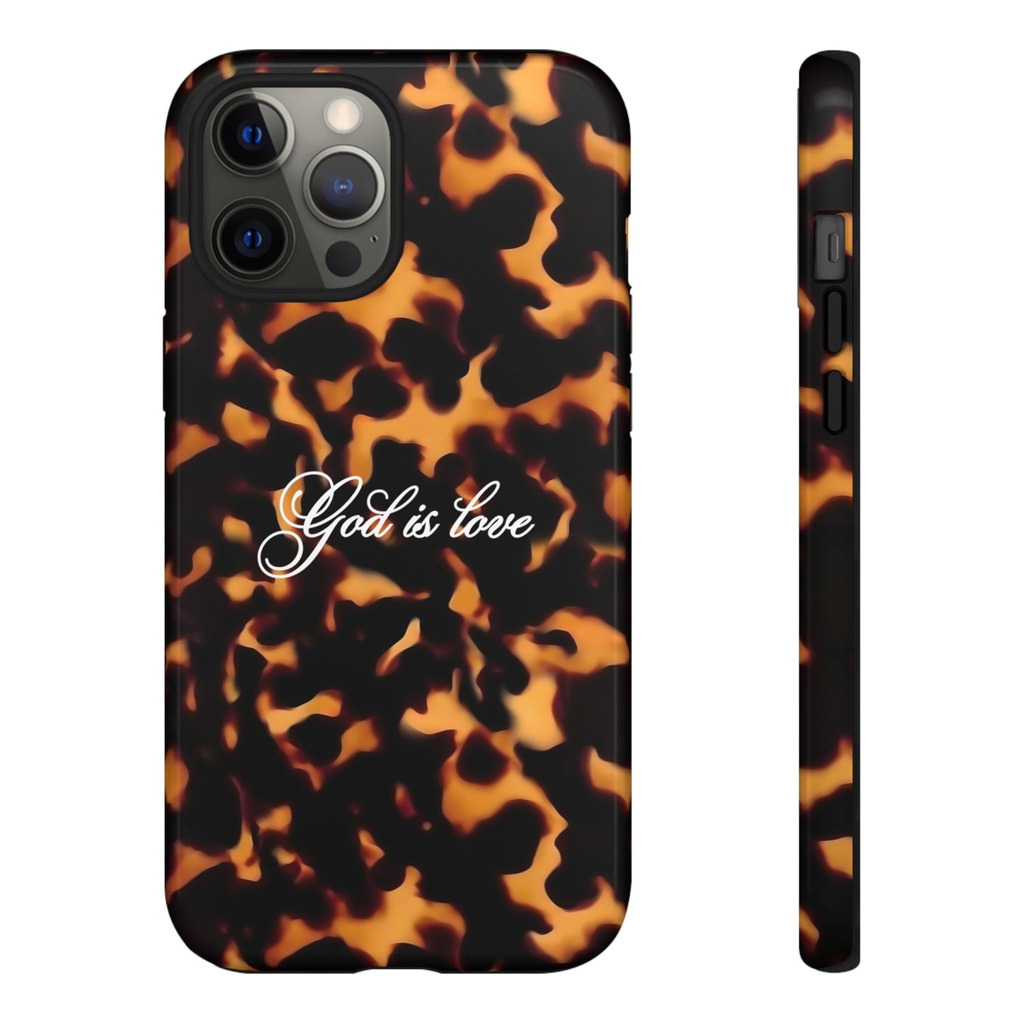 God is love Tortoise shell phone case
