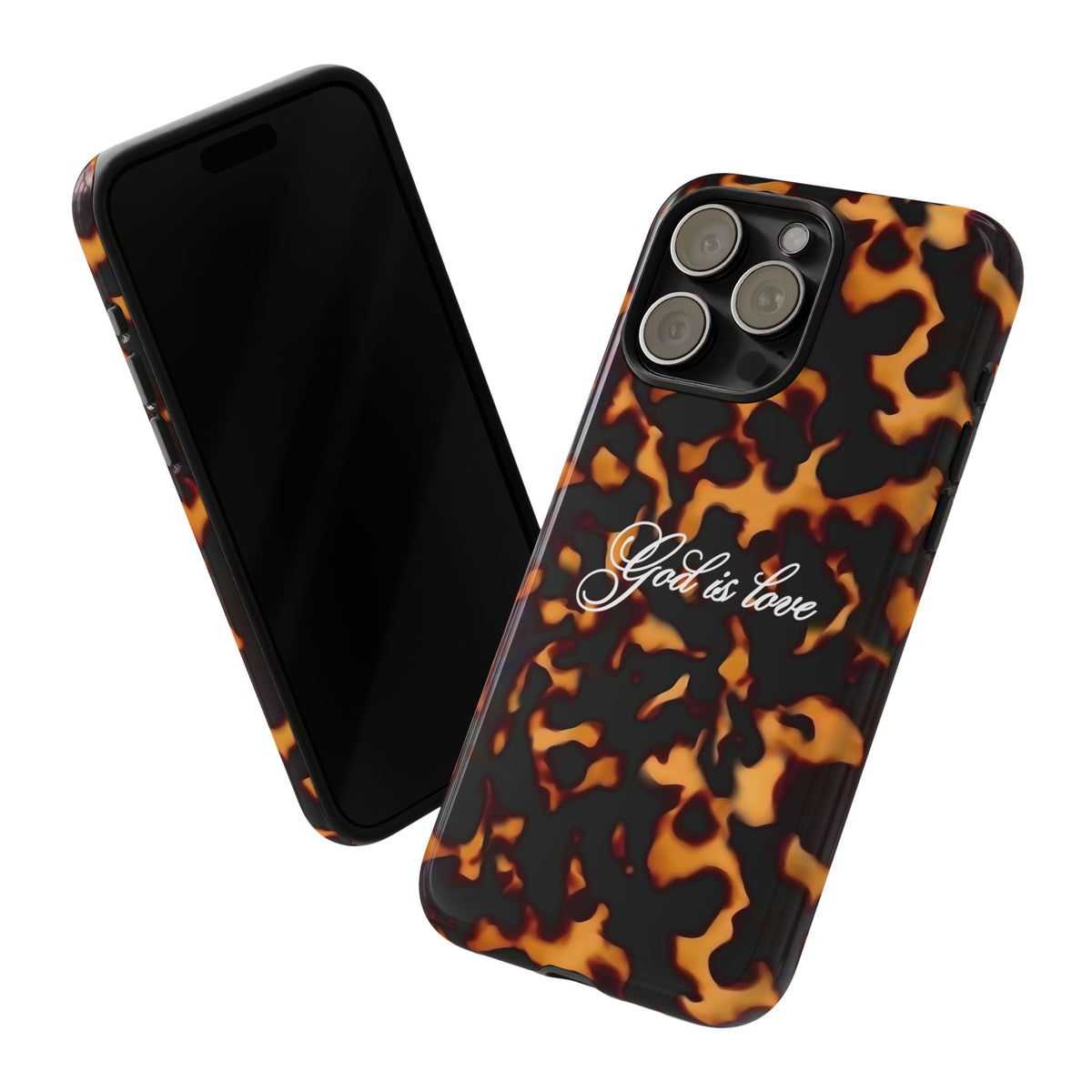 God is love Tortoise shell phone case
