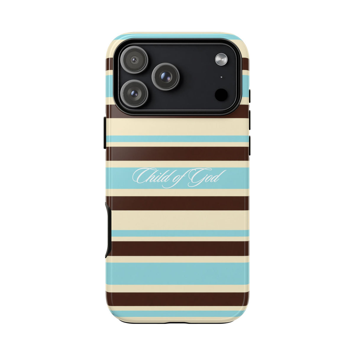Child of God Aqua Stripe Phone Case