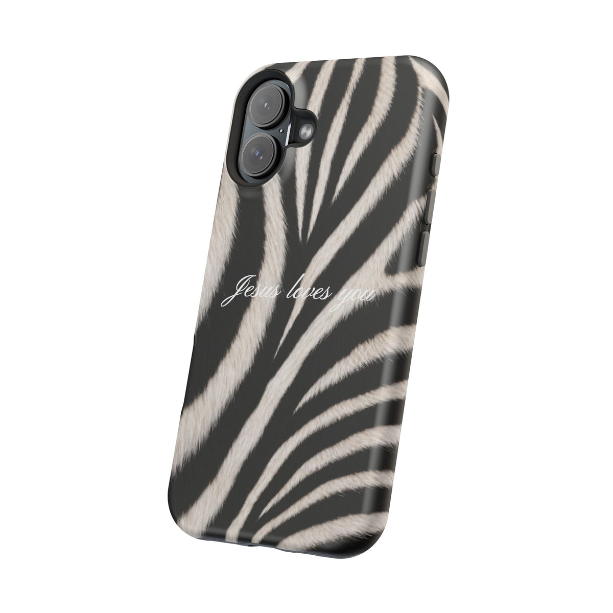 Jesus loves you Zebra MagSafe Phone Case