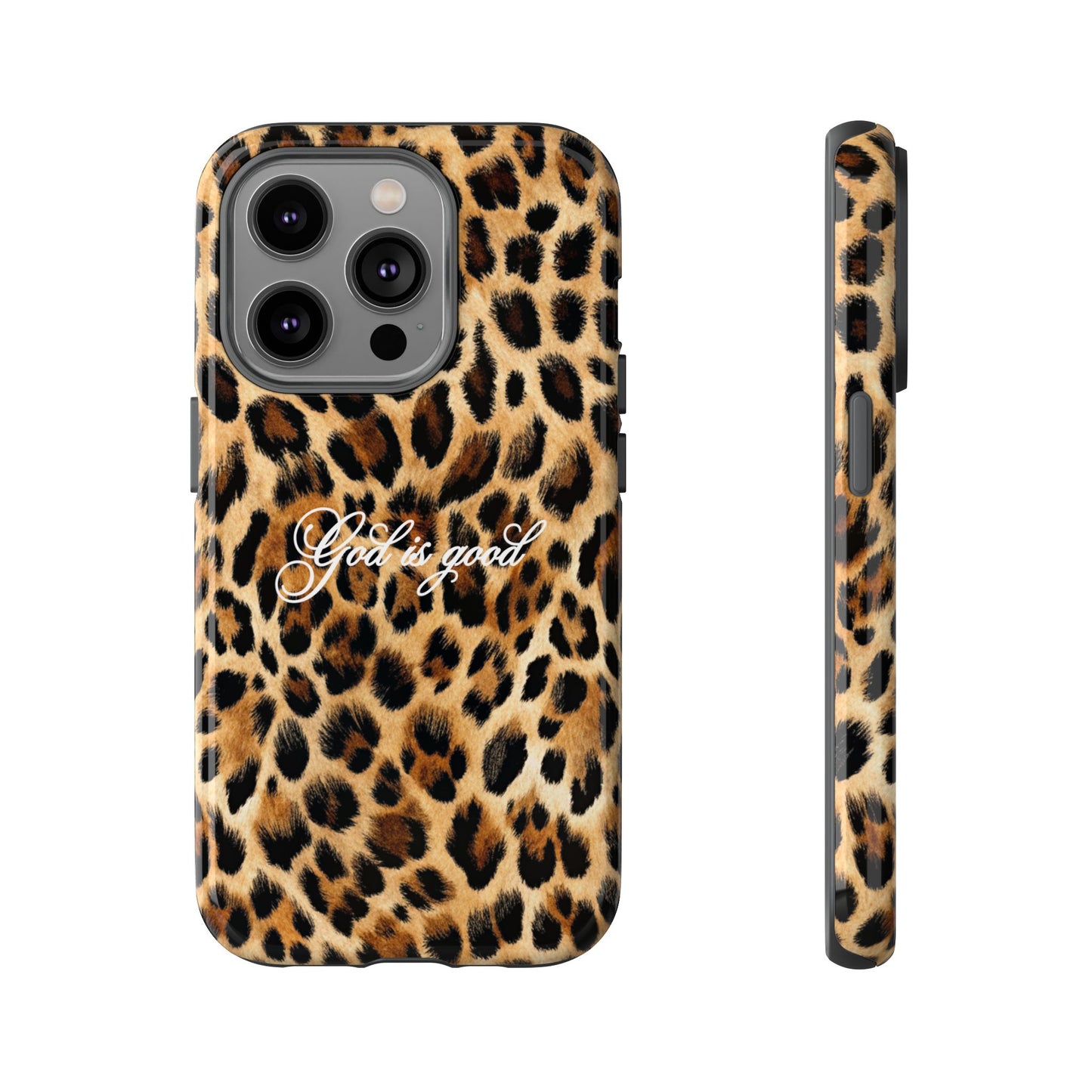 God is good Leopard Phone Case