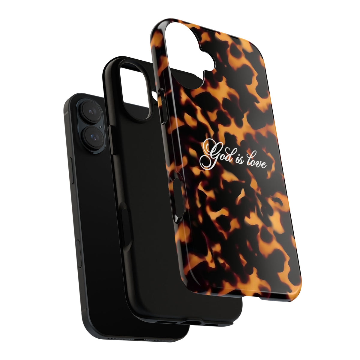 God is love Tortoise shell phone case