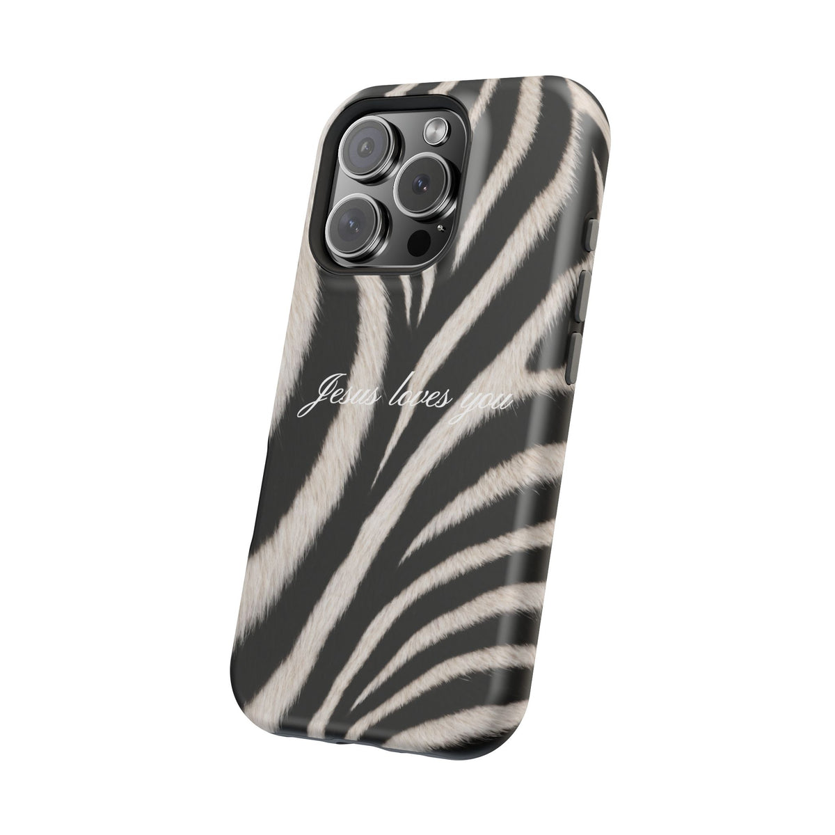 Jesus loves you Zebra MagSafe Phone Case