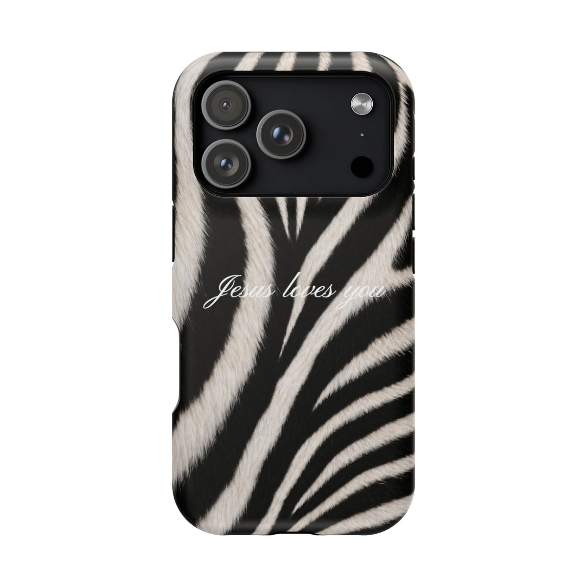 Jesus loves you Zebra MagSafe Phone Case
