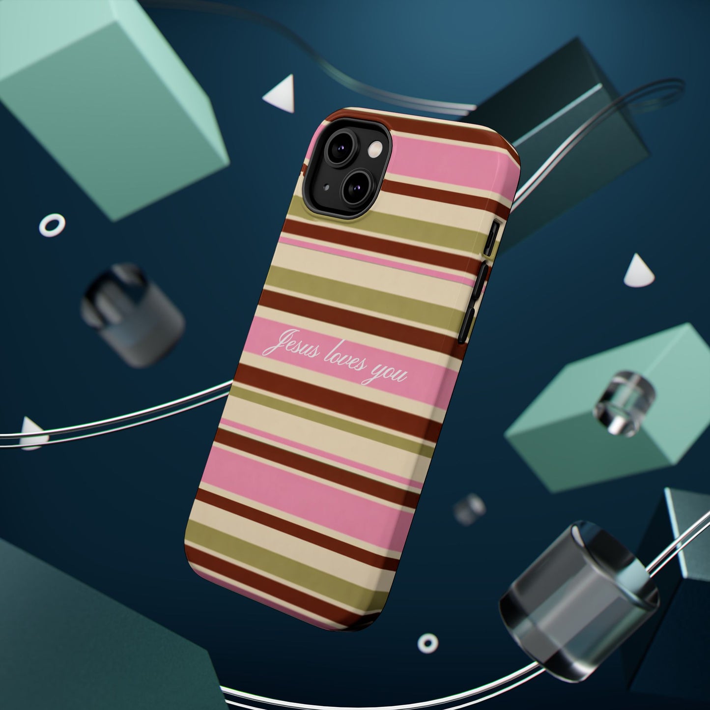 Jesus Loves You Neapolitan MagSafe Phone Case