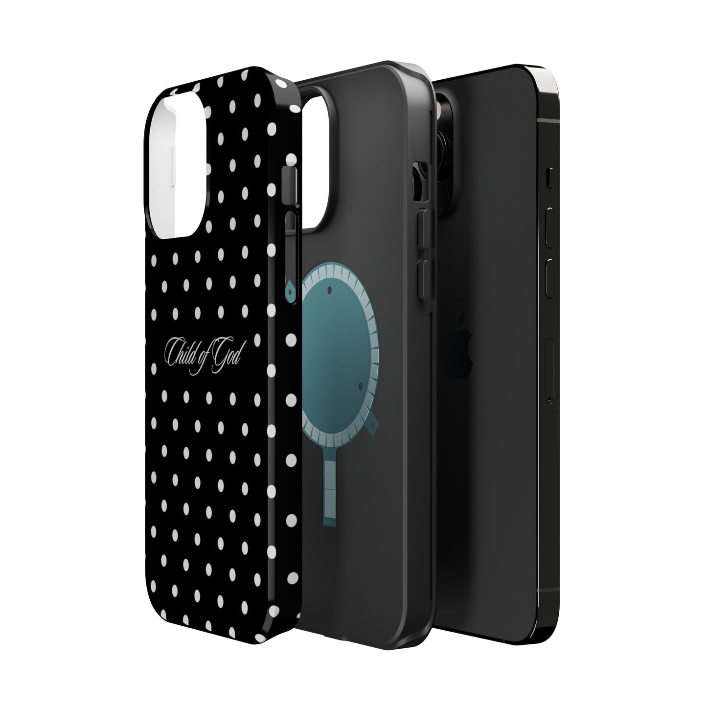 Child of God Black Polka Dot MagSafe Phone Case
