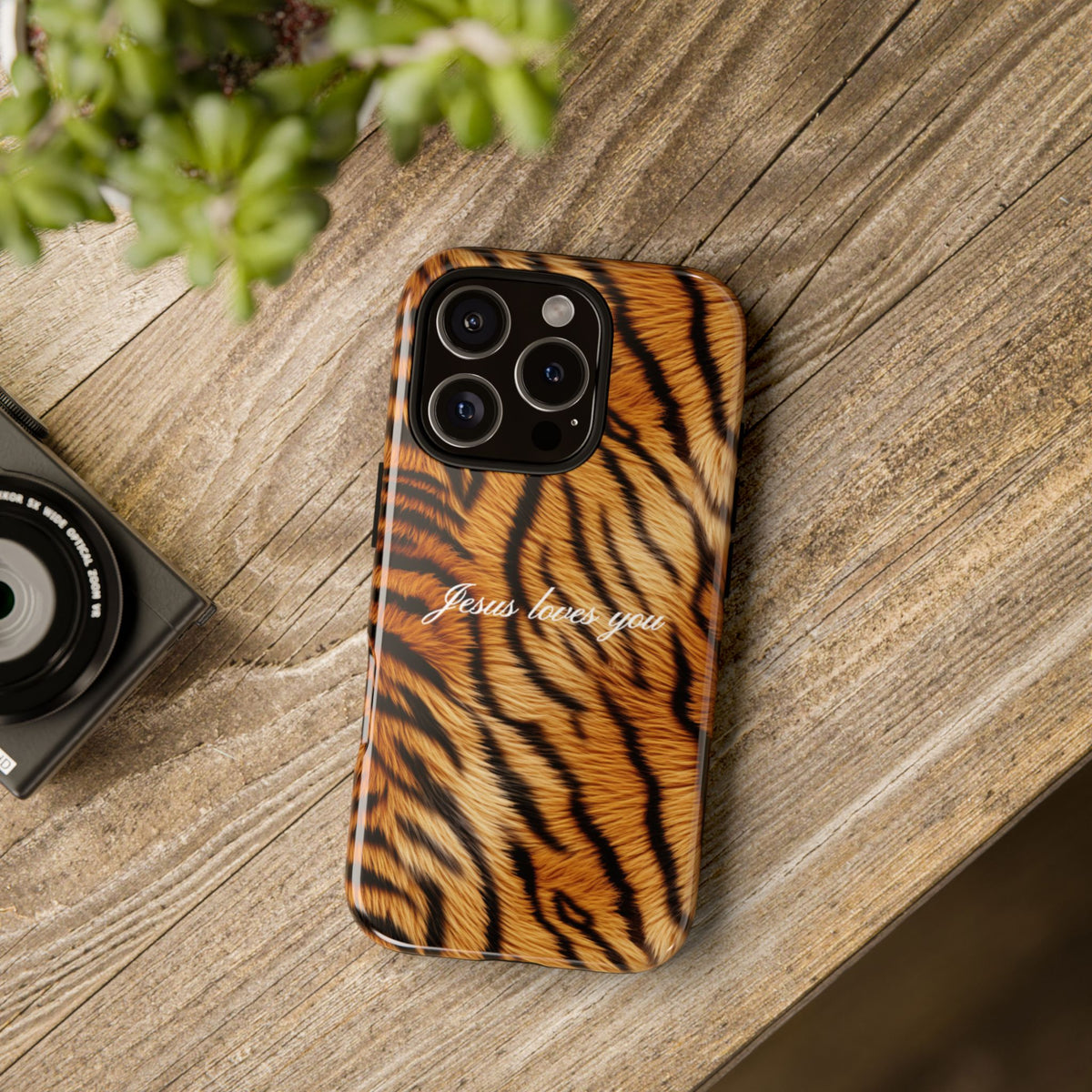 Jesus Loves You Tiger Phone Case