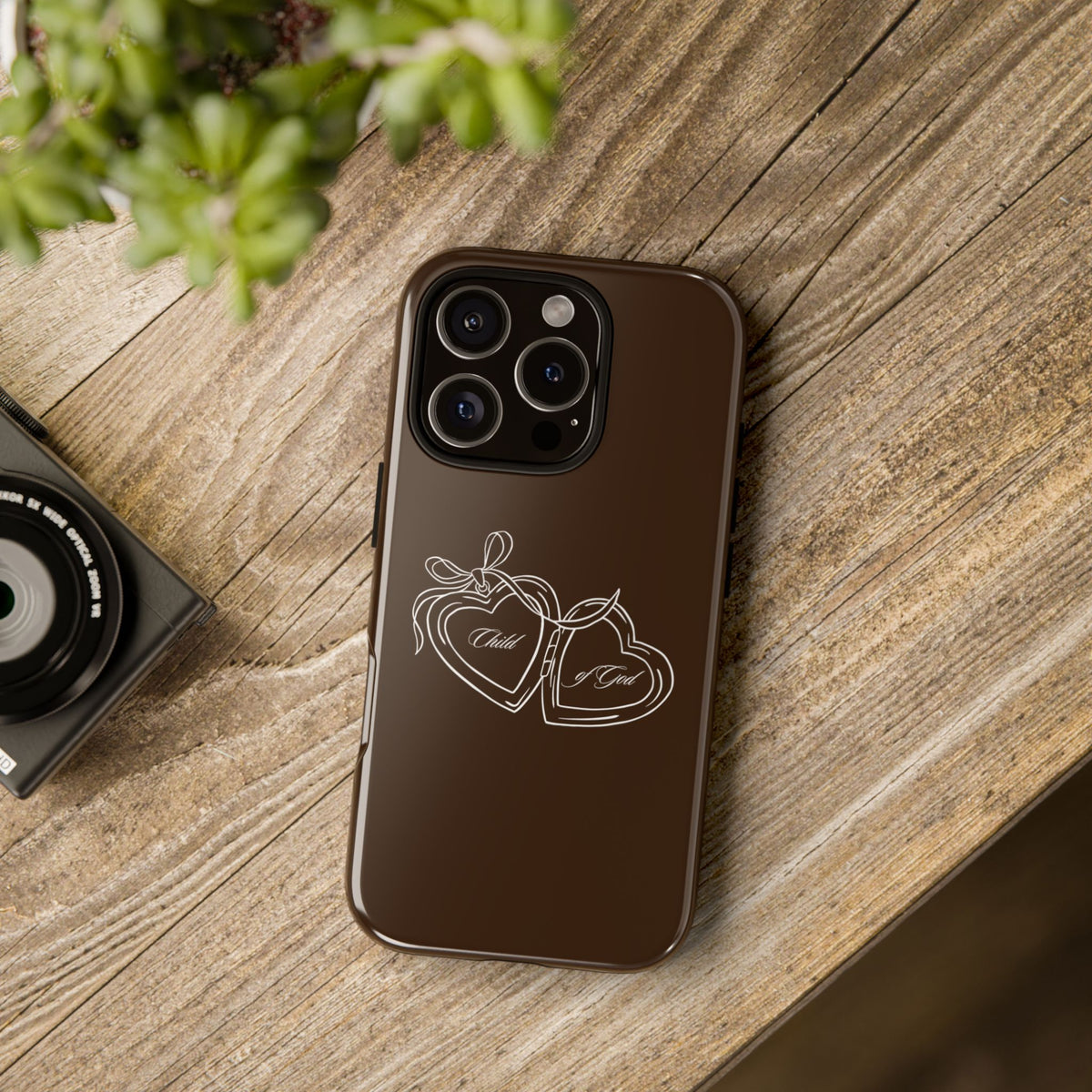 Child of God Espresso Locket Phone Case