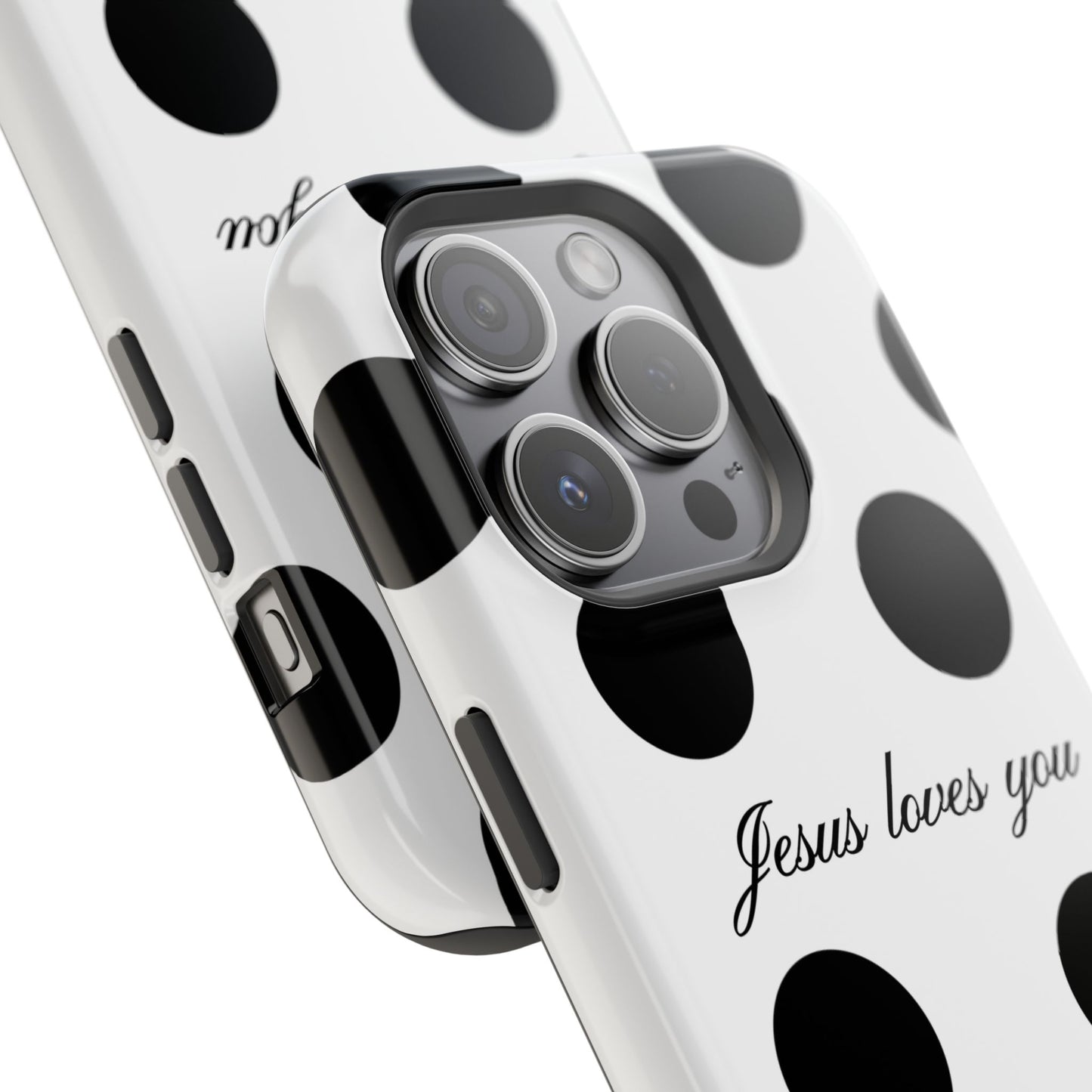 Jesus Loves You Macro Polka Dot Phone Case MagSafe