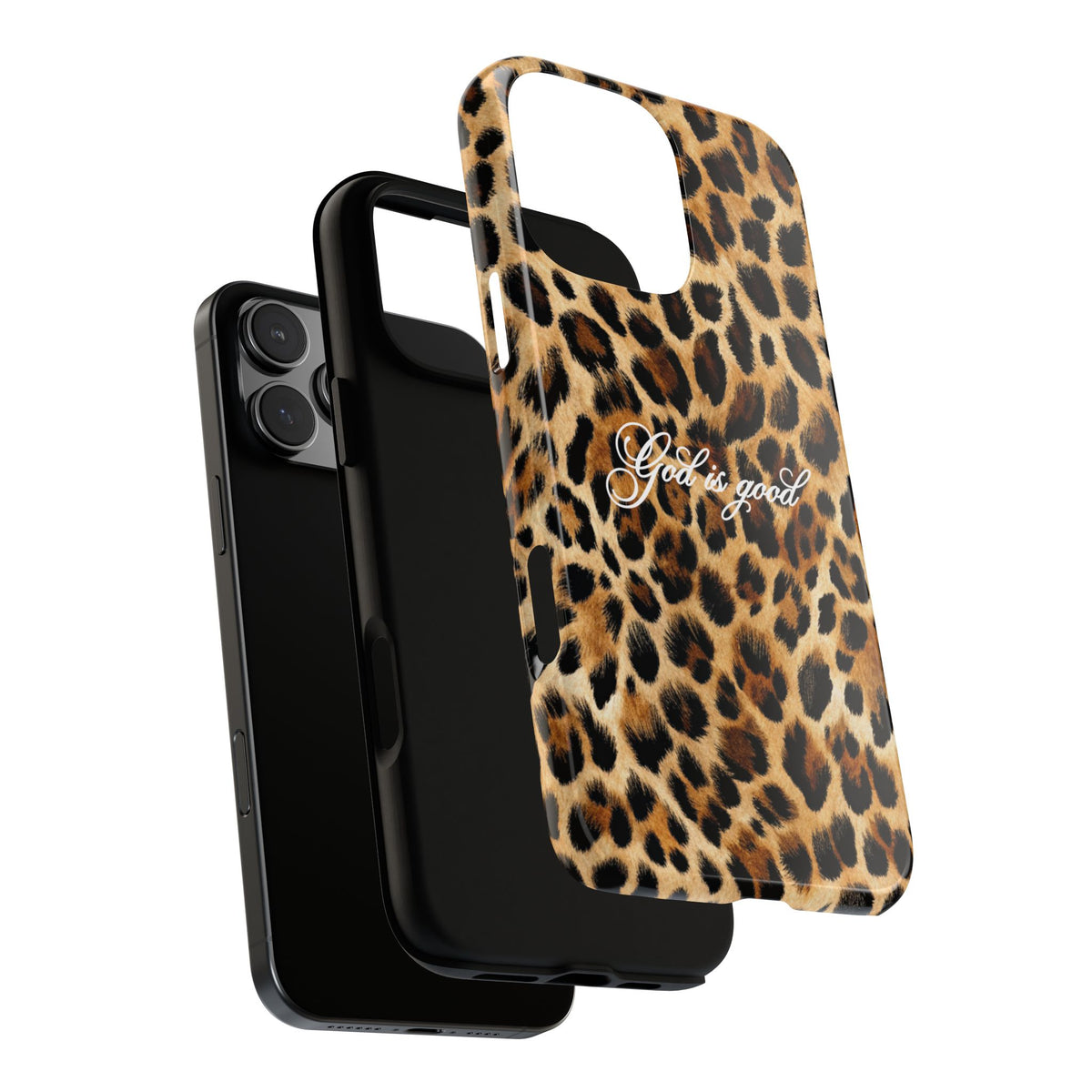 God is good Leopard Phone Case