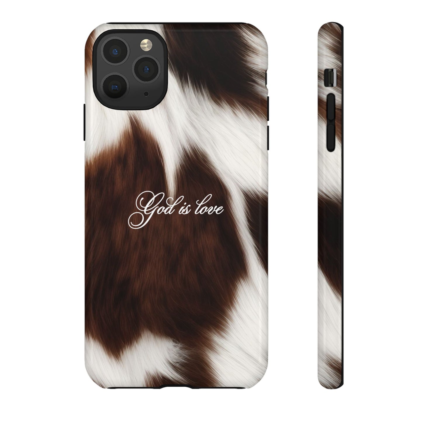 God is love Cow phone case