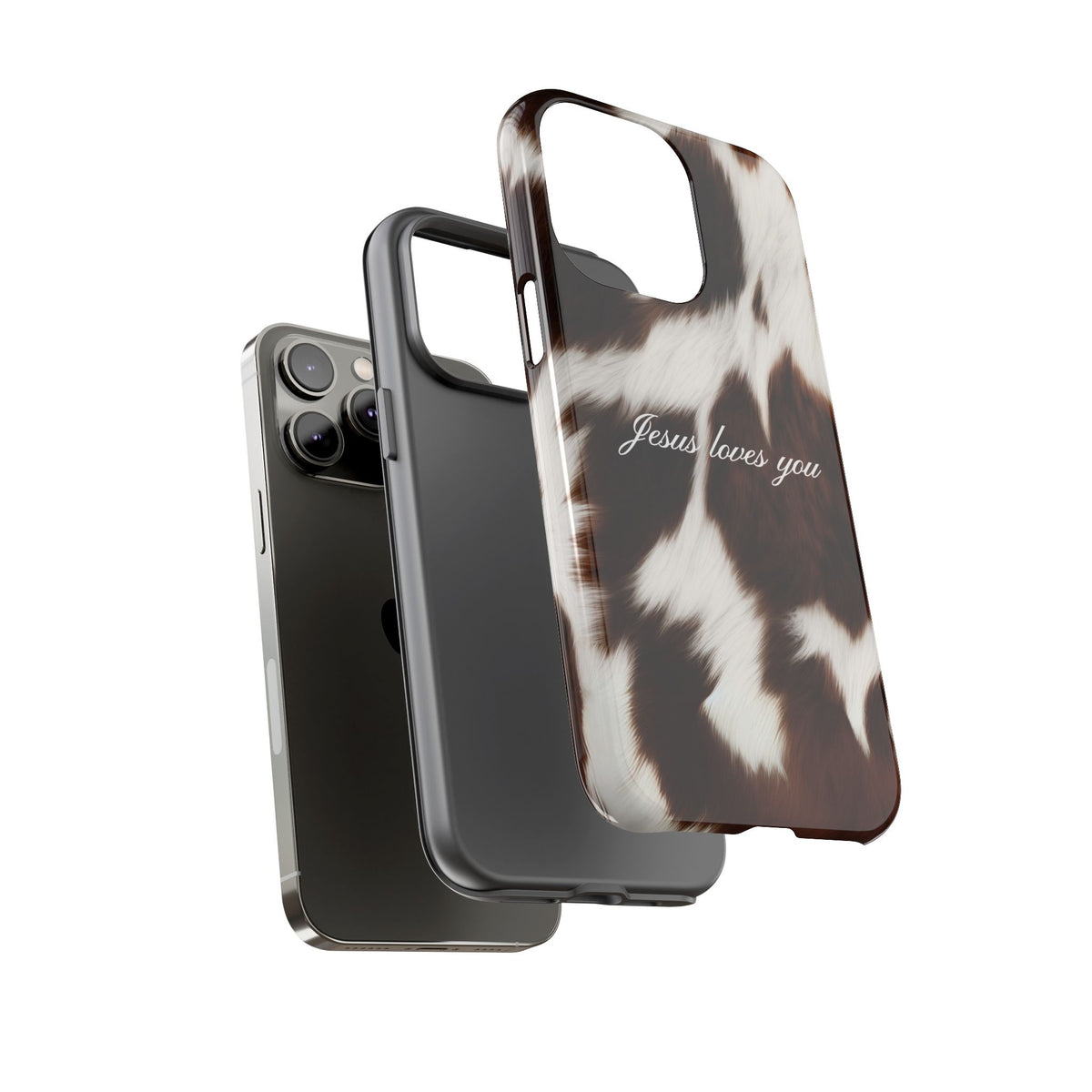 Jesus loves you Cow Phone Case