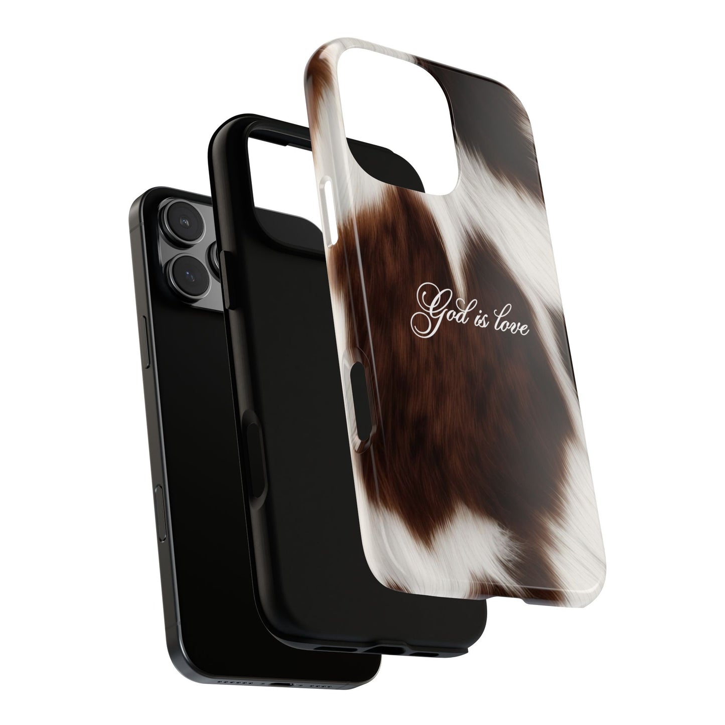 God is love Cow phone case