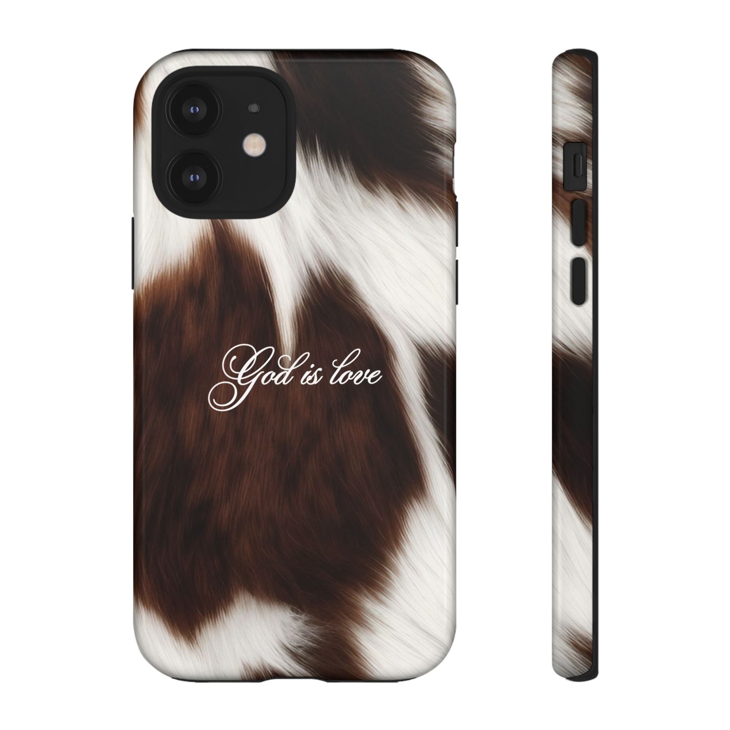 God is love Cow phone case