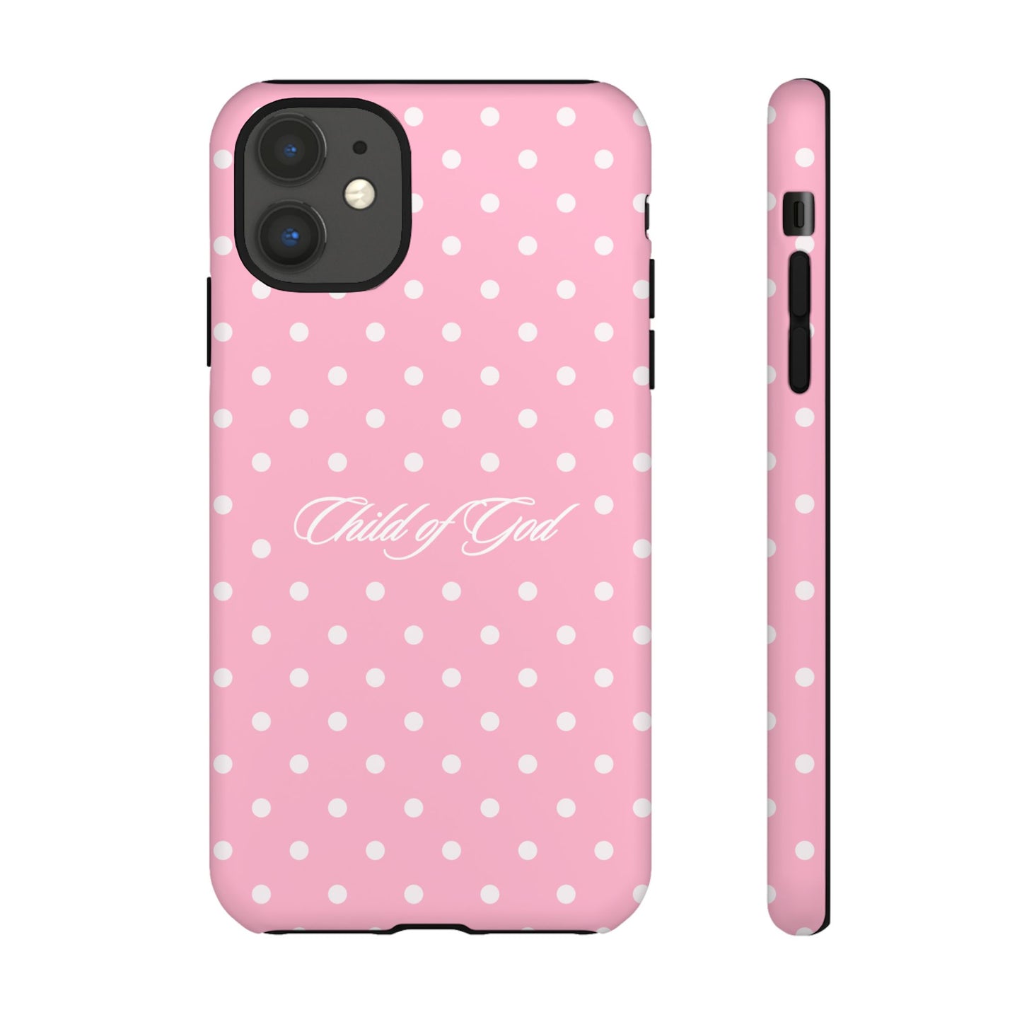 Child of God Pink Polka Dot Phone Case