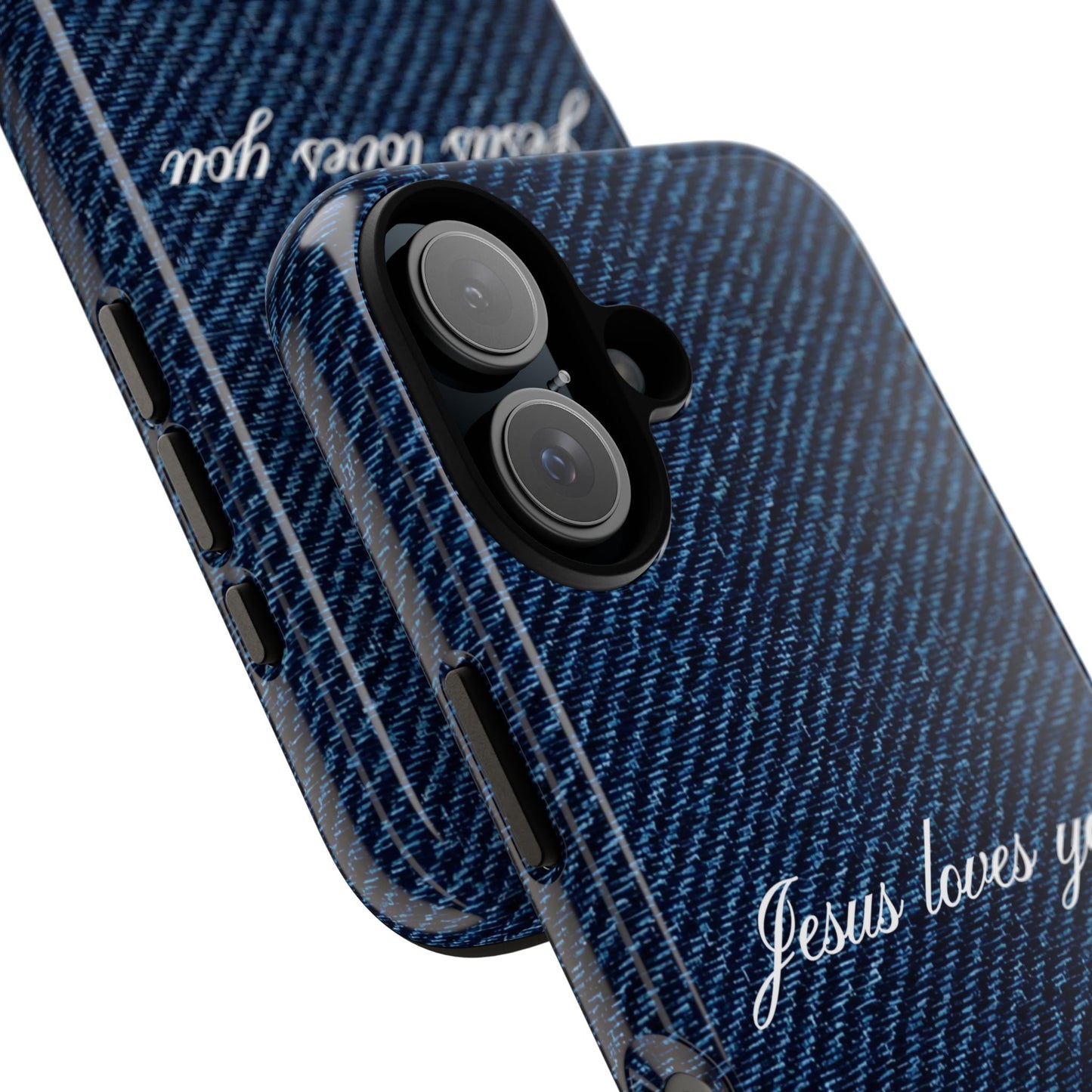 Jesus loves you Dark Denim Phone Case