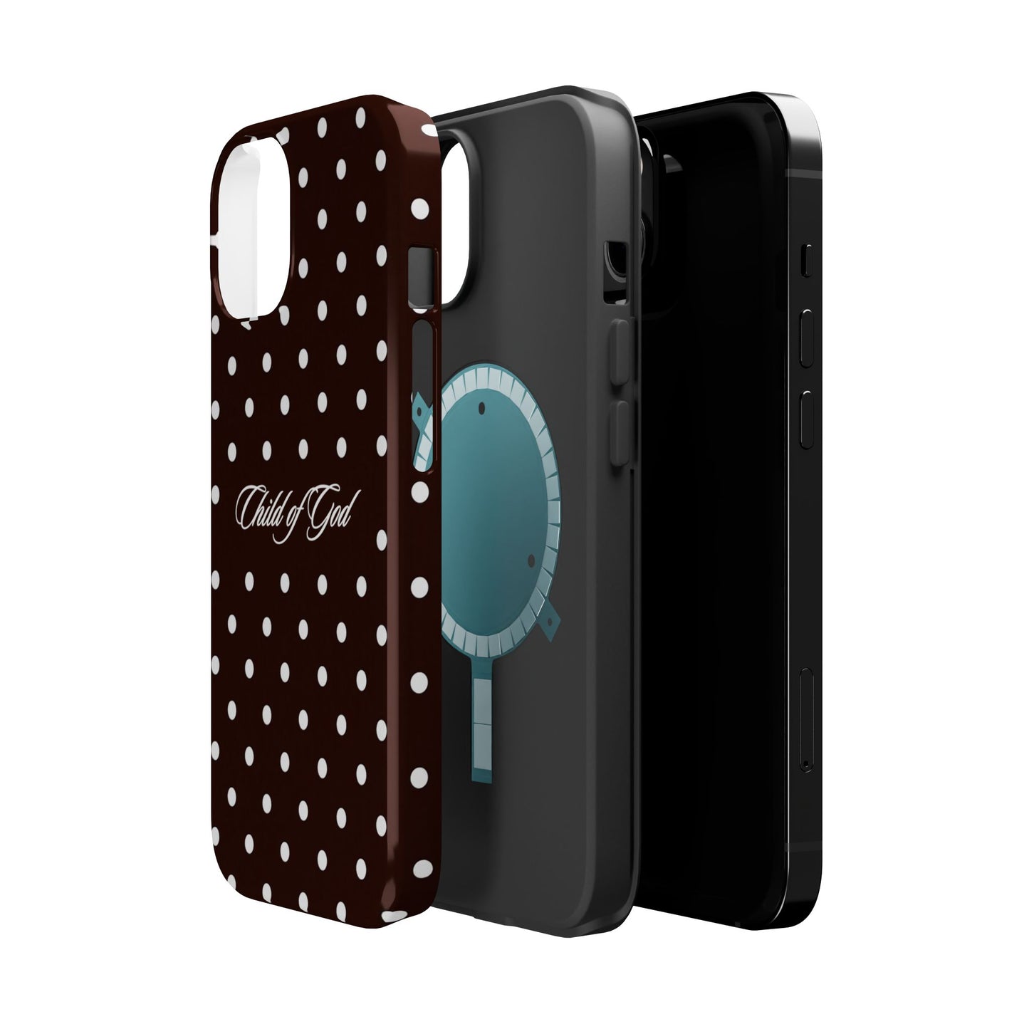 Child of God Espresso Polka Dot Phone Case MagSafe
