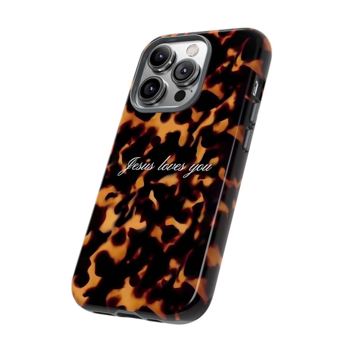 Jesus loves you Tortoise Phone Case