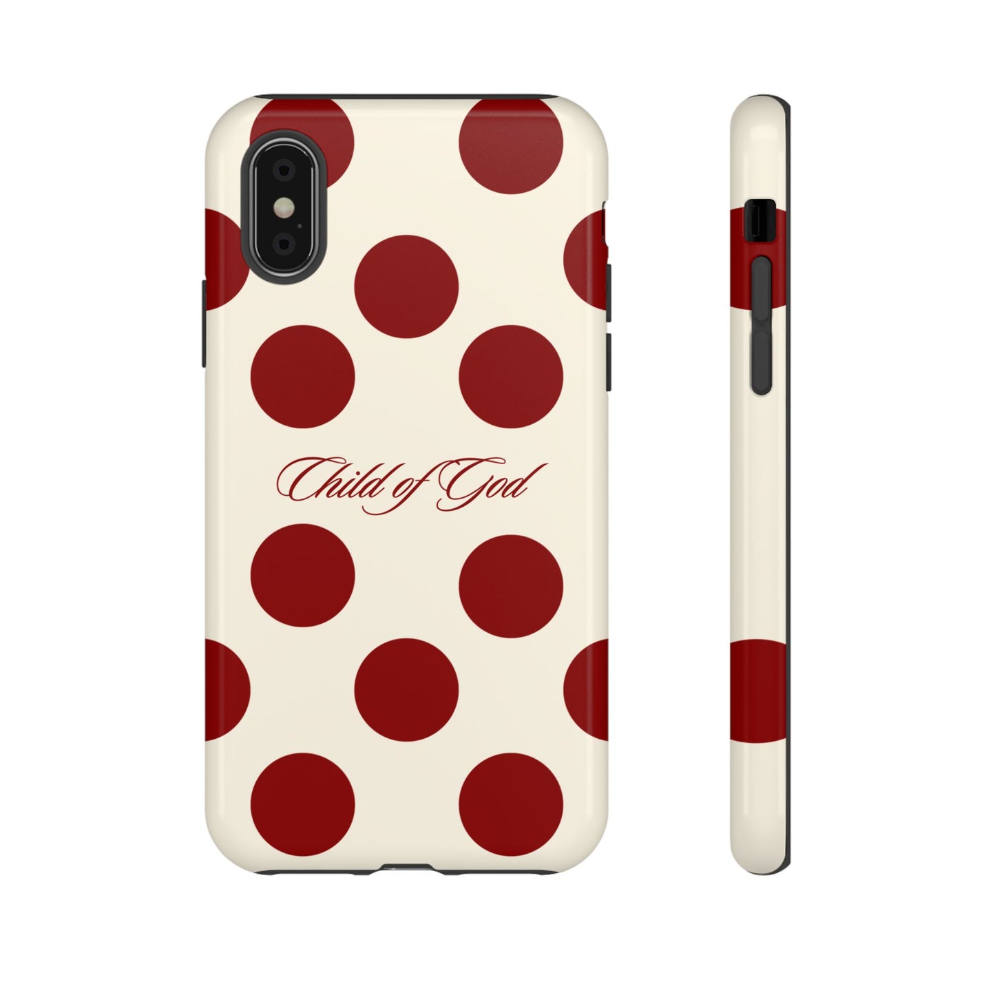 Child of God Red and Créame Phone Case