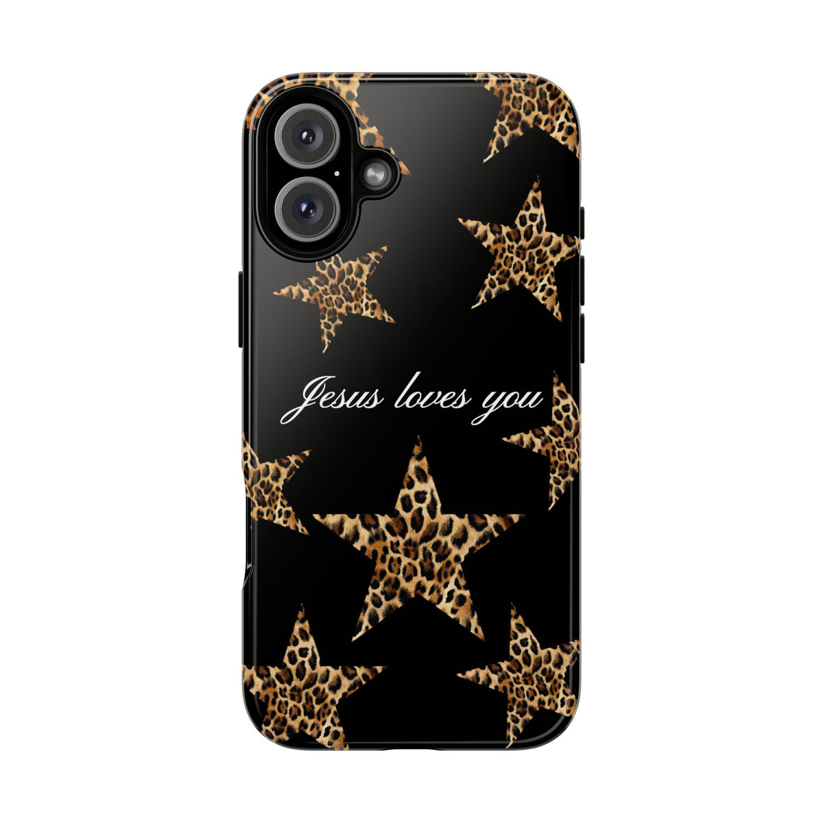 Jesus loves you Leopard Star phone case
