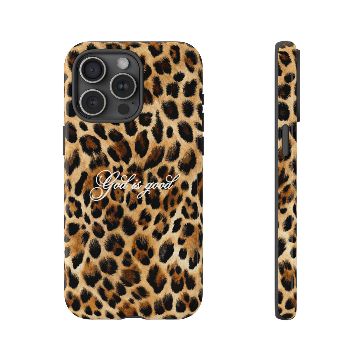 God is good Leopard Phone Case