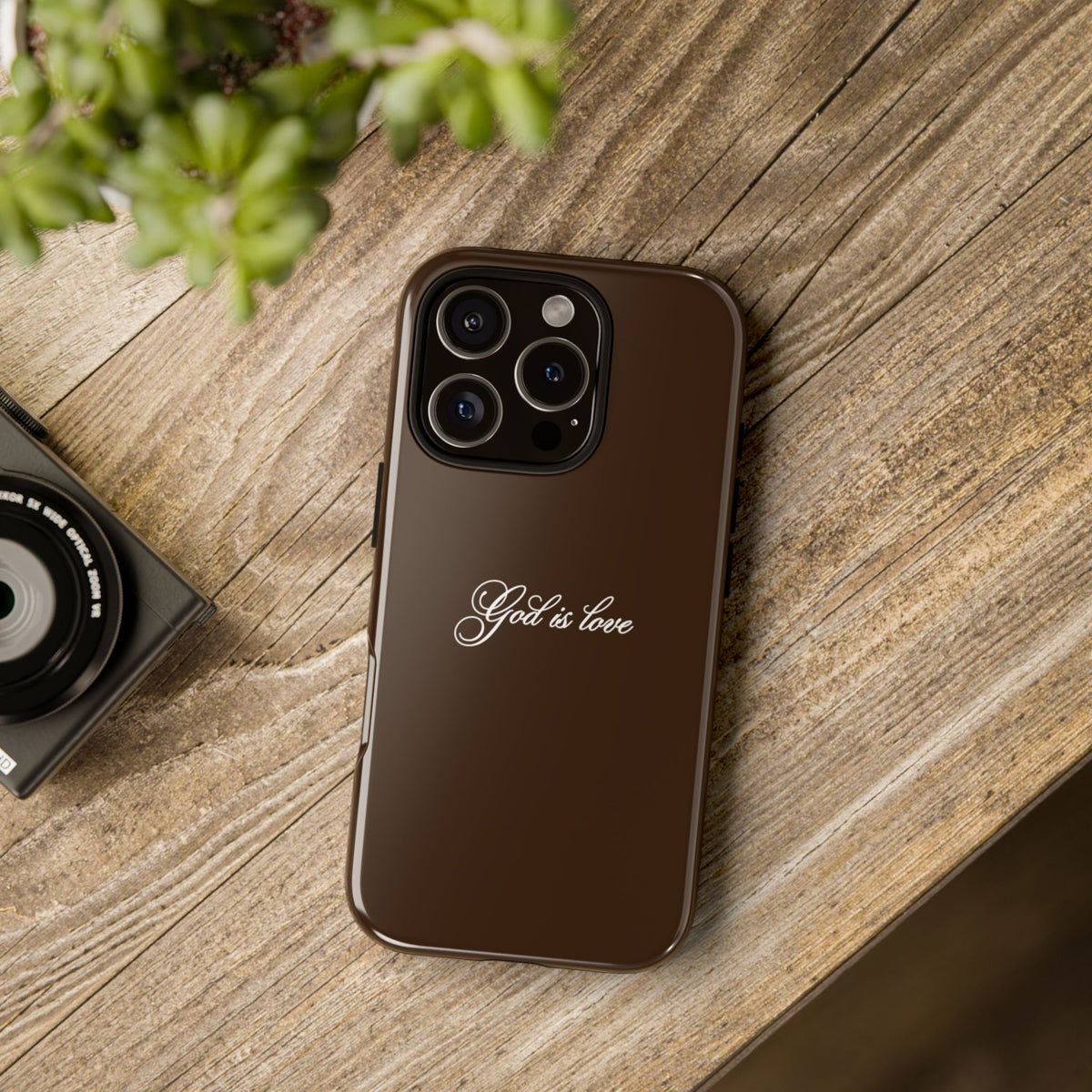 God is Love Espresso Phone Case