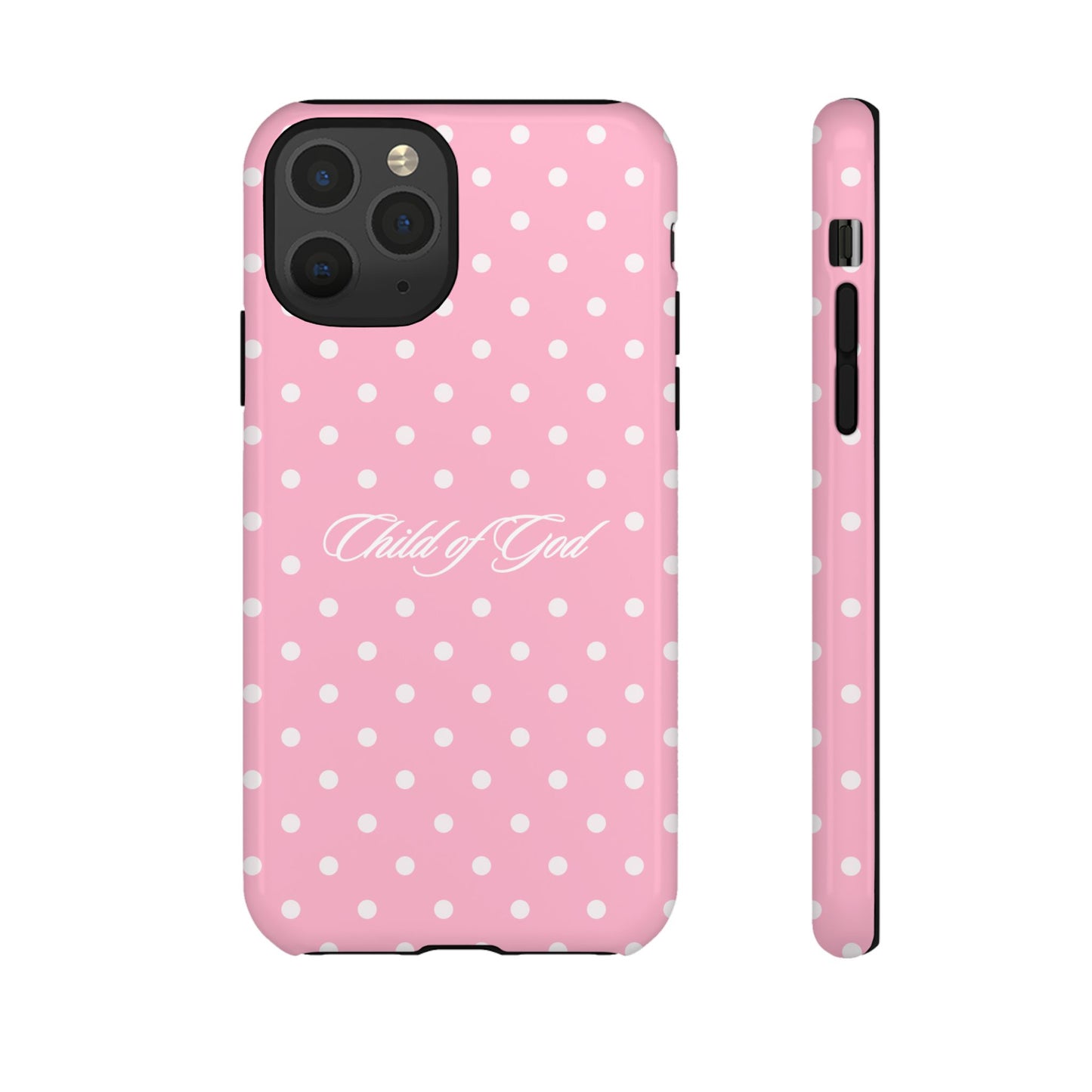 Child of God Pink Polka Dot Phone Case