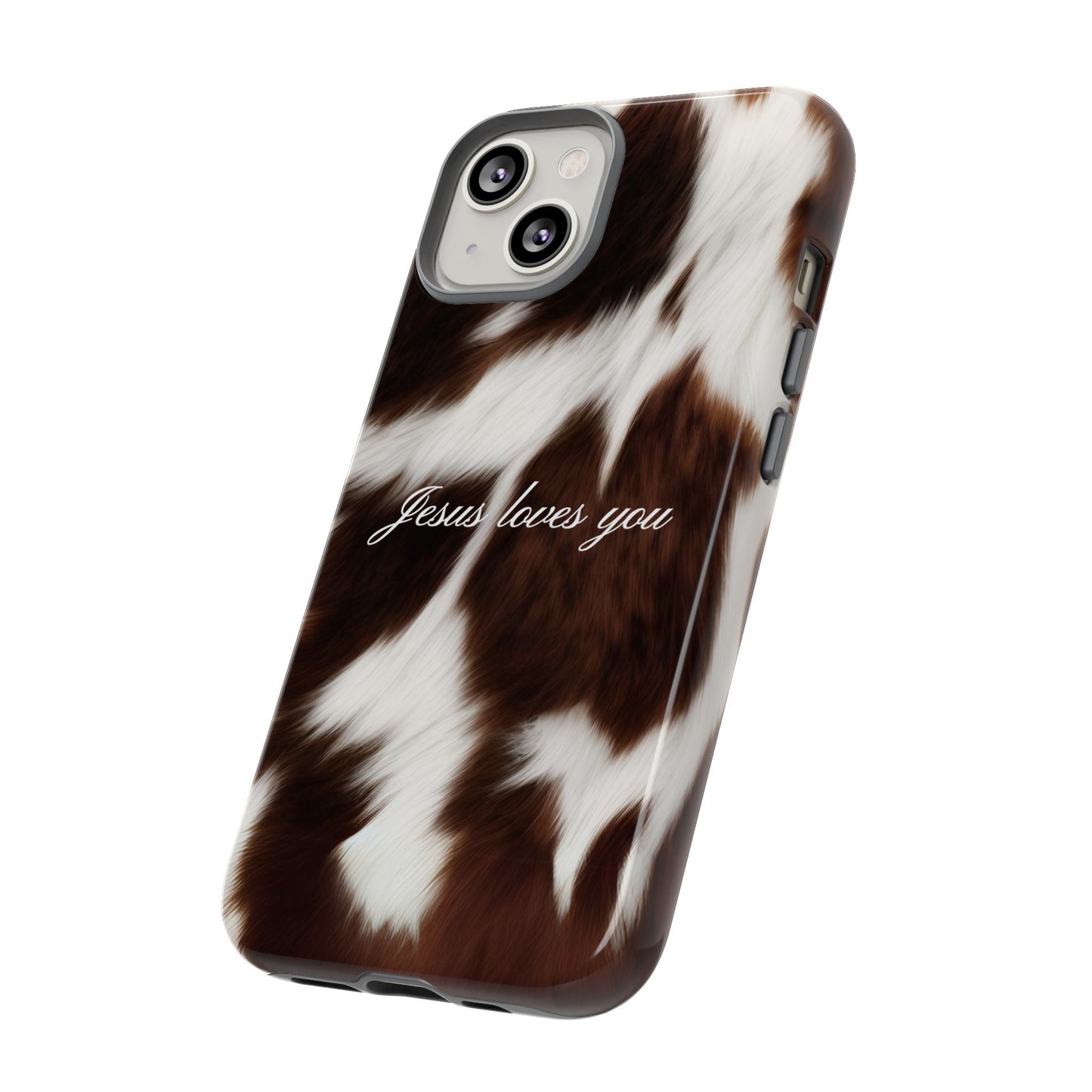 Jesus loves you Cow Phone Case