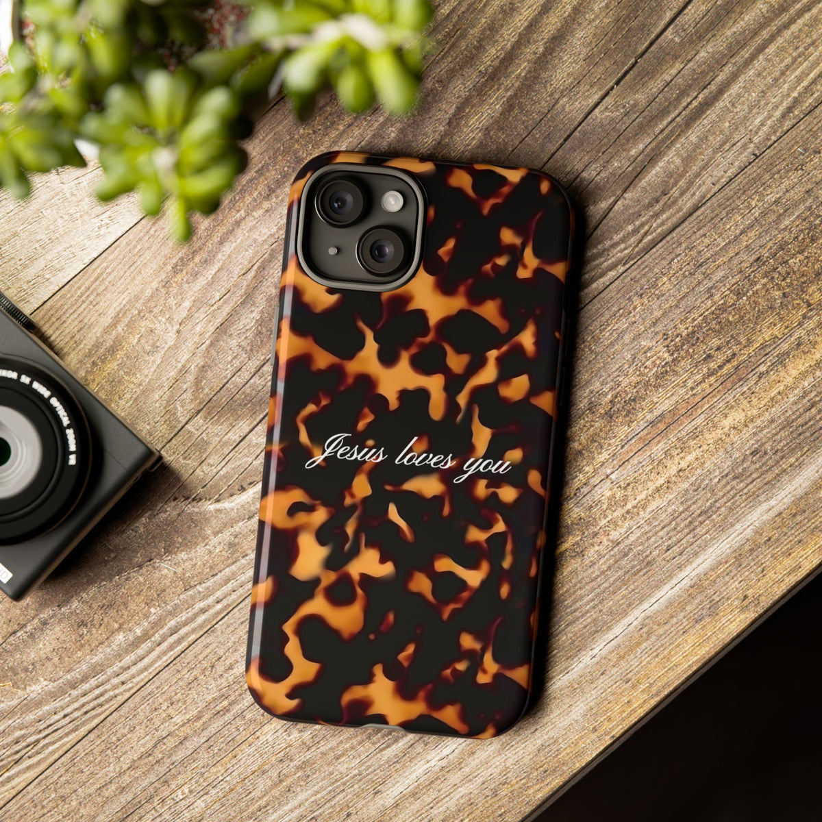 Jesus loves you Tortoise Phone Case