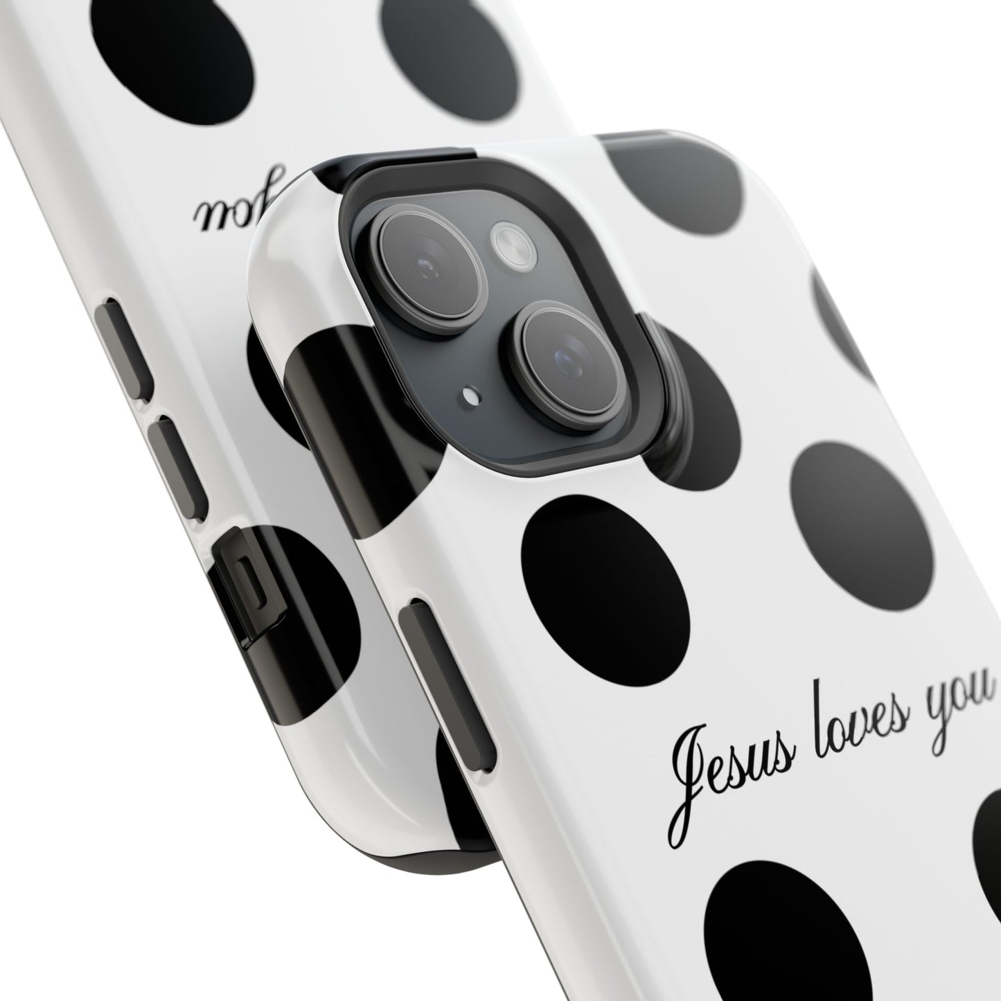 Jesus Loves You Macro Polka Dot Phone Case MagSafe