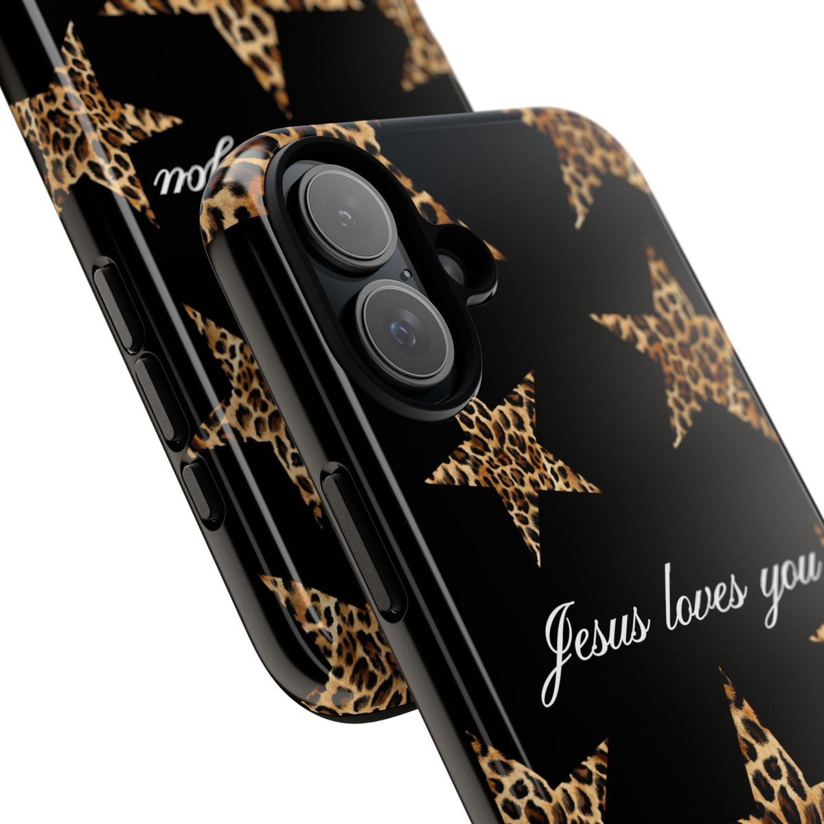 Jesus loves you Leopard Star phone case