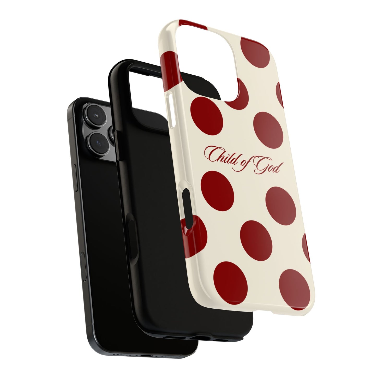 Child of God Red and Créame Phone Case
