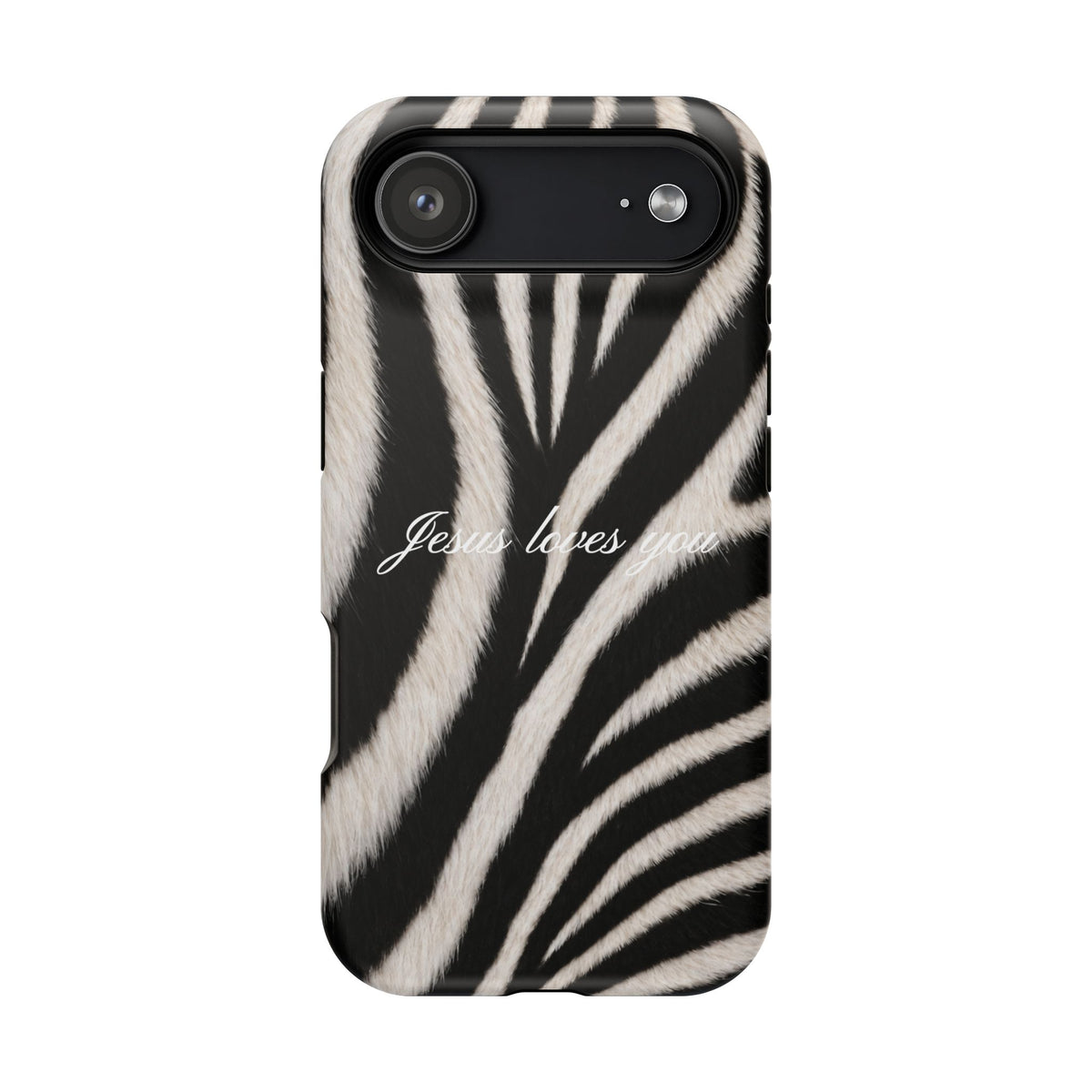 Jesus loves you Zebra MagSafe Phone Case