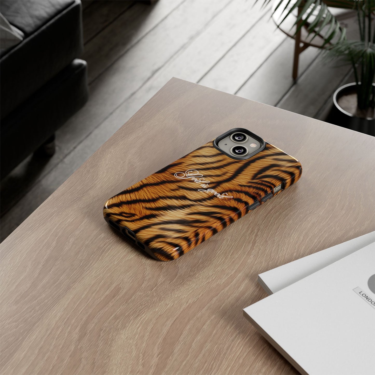 God is good Tiger Phone Case