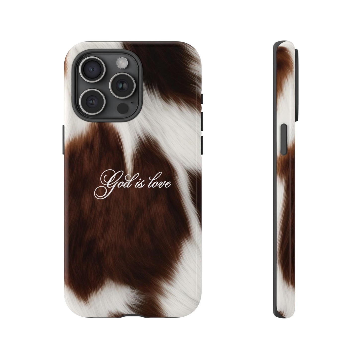 God is love Cow phone case