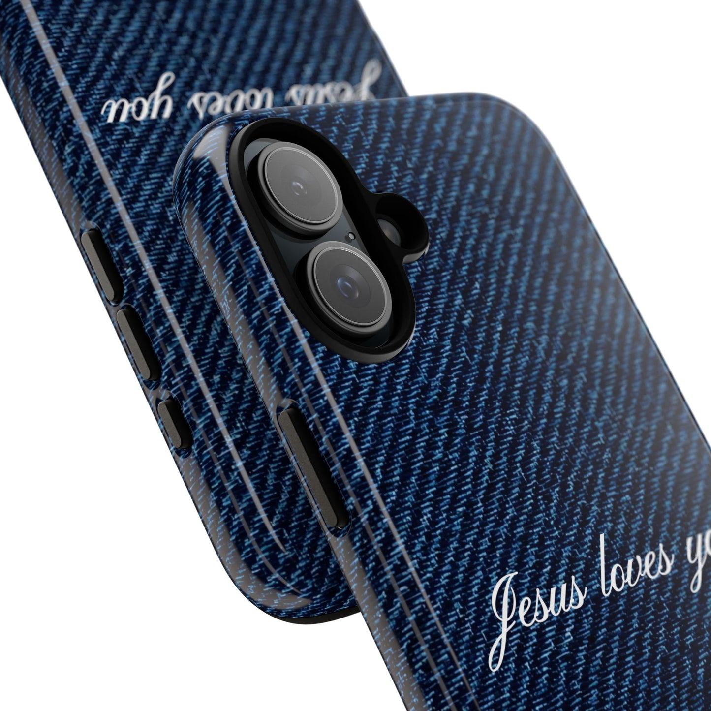 Jesus loves you Dark Denim Phone Case