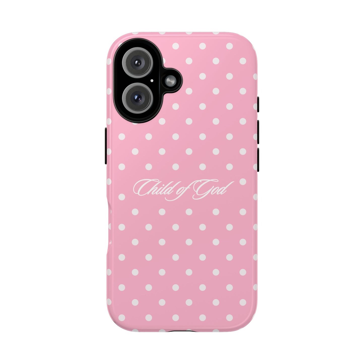 Child of God Pink Polka Dot Phone Case
