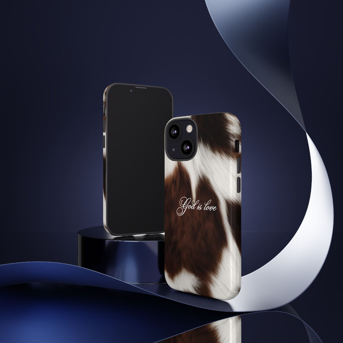 God is love Cow phone case