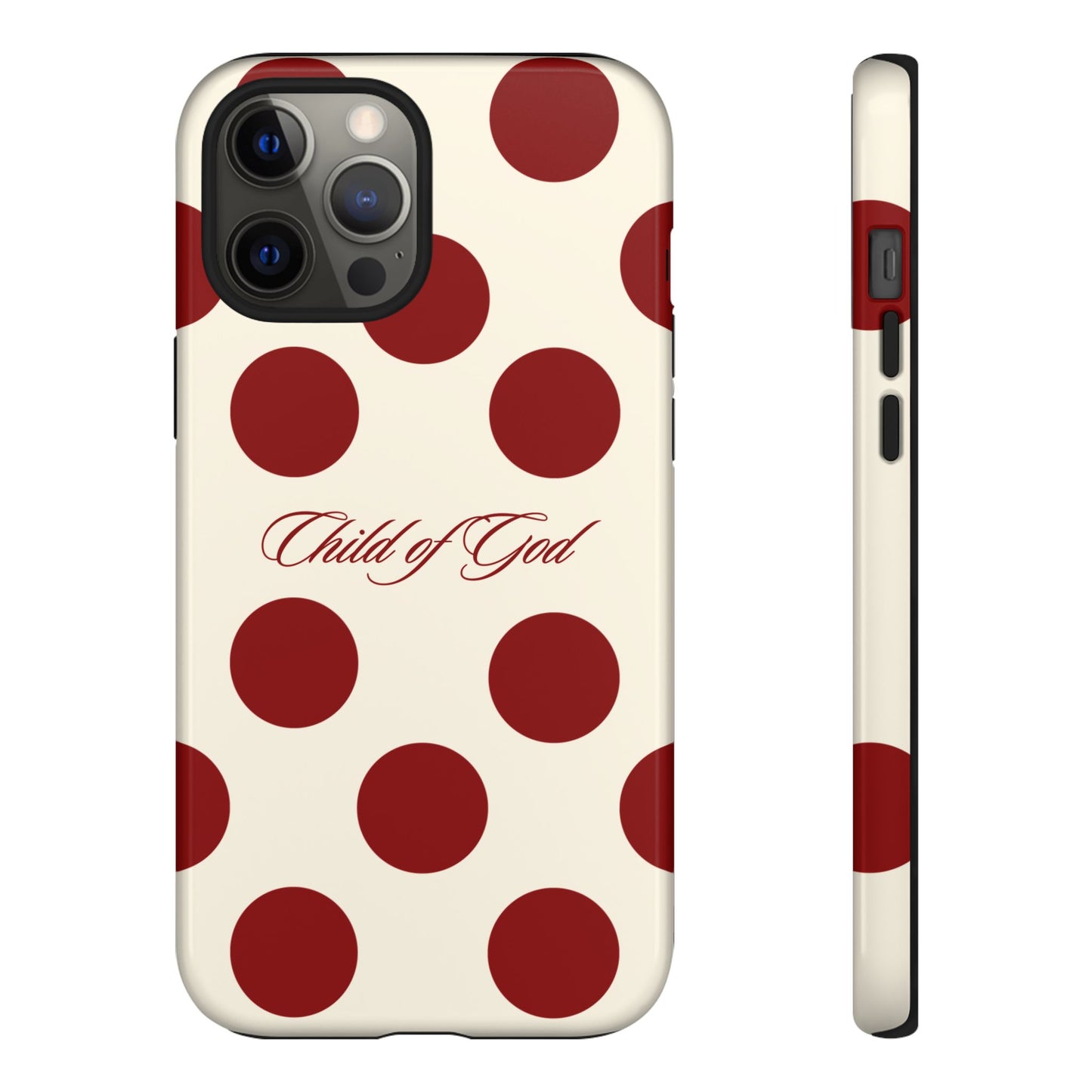 Child of God Red and Créame Phone Case