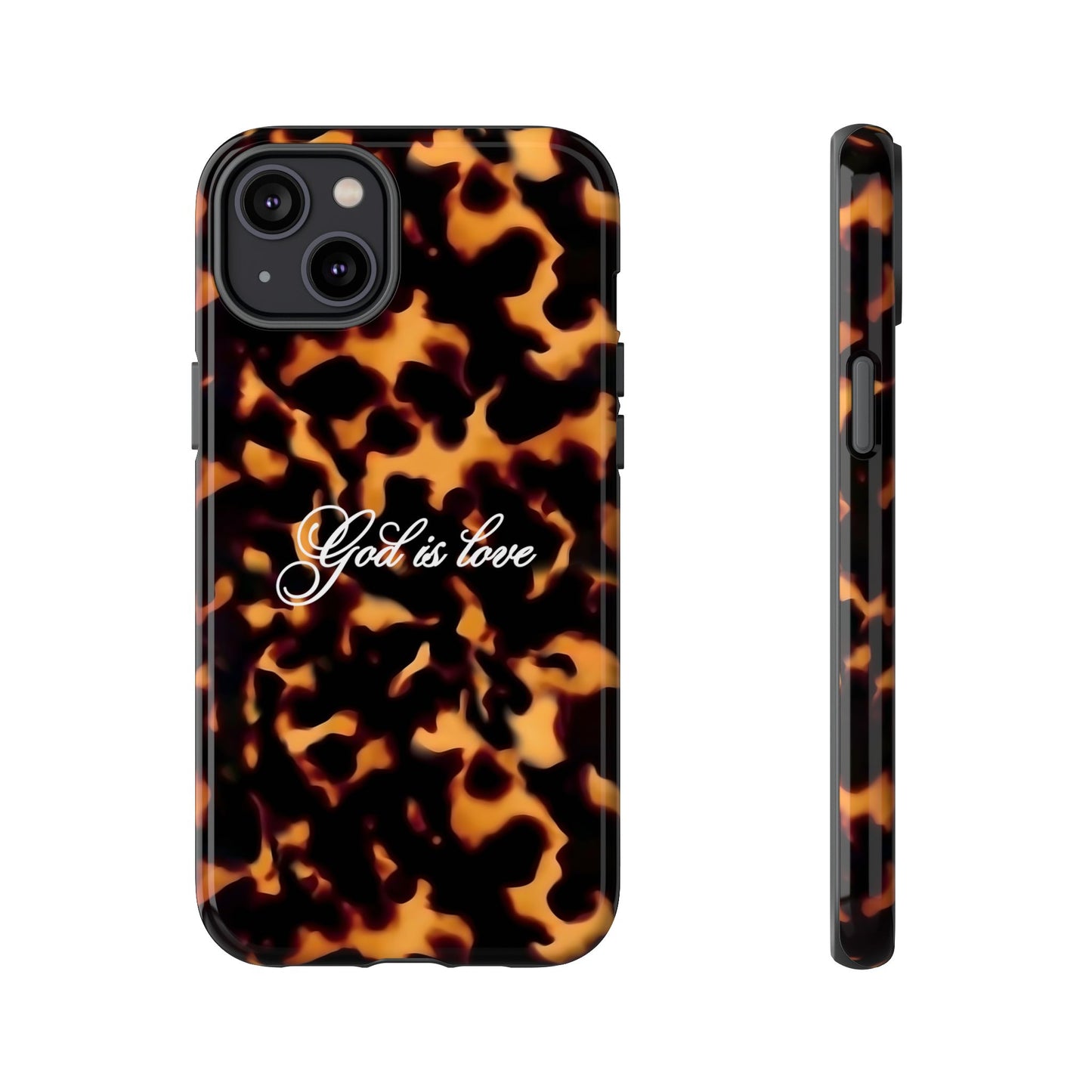 God is love Tortoise shell phone case