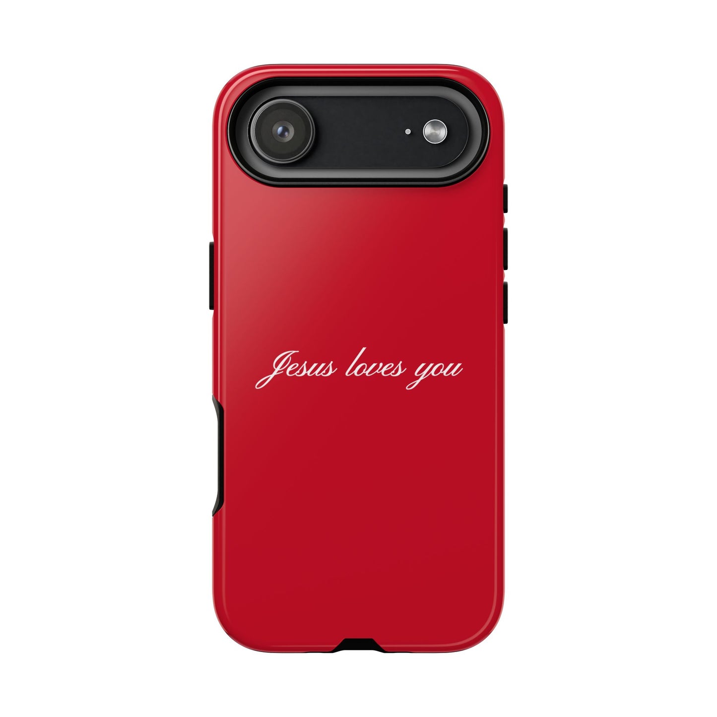 Jesus loves you Red Phone Case