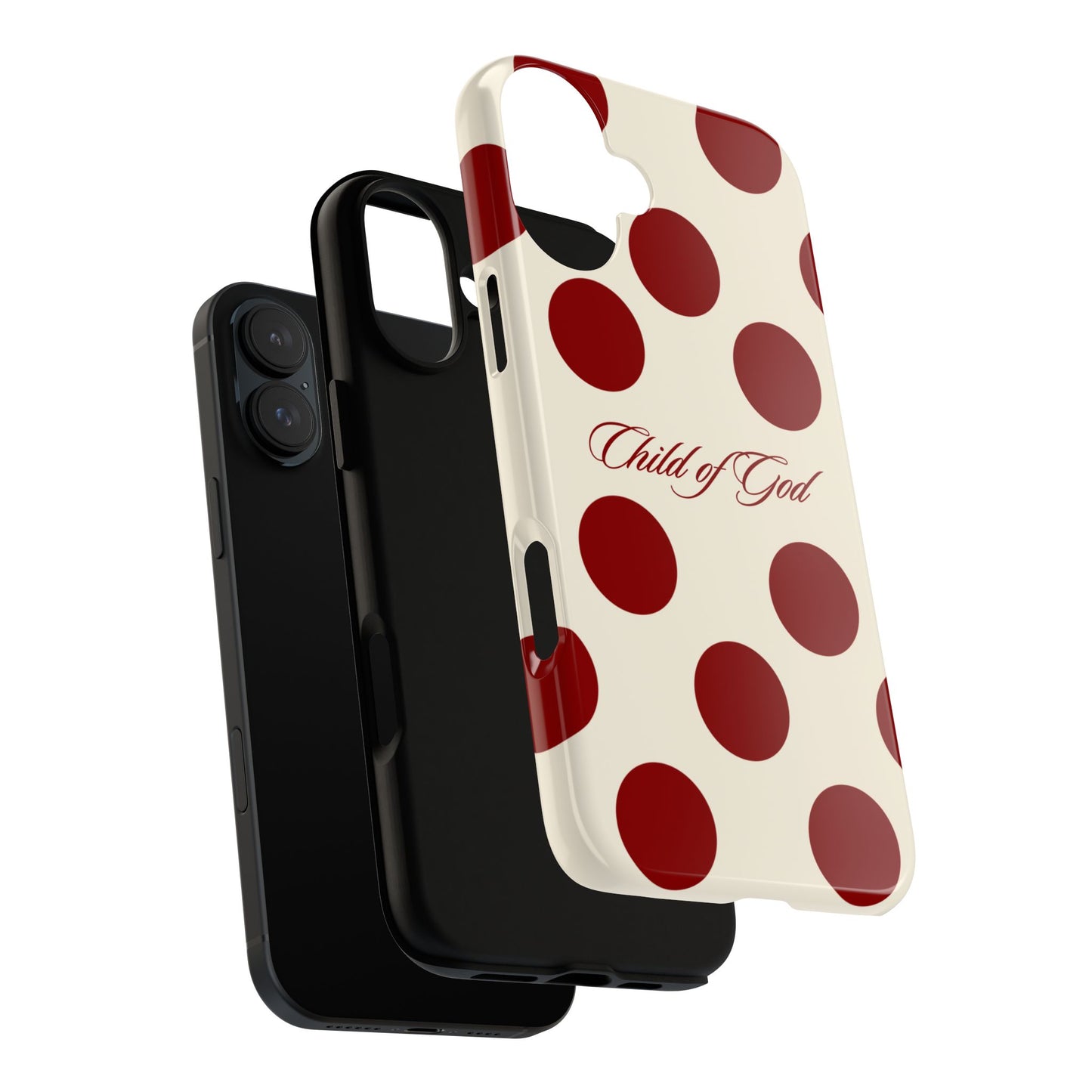Child of God Red and Créame Phone Case