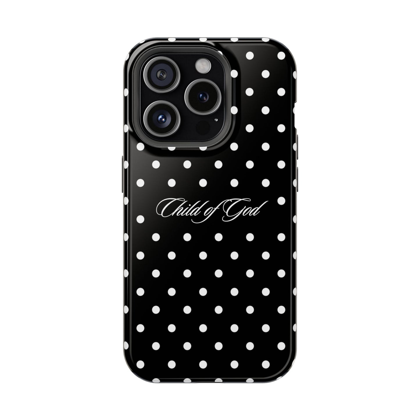 Child of God Black Polka Dot MagSafe Phone Case
