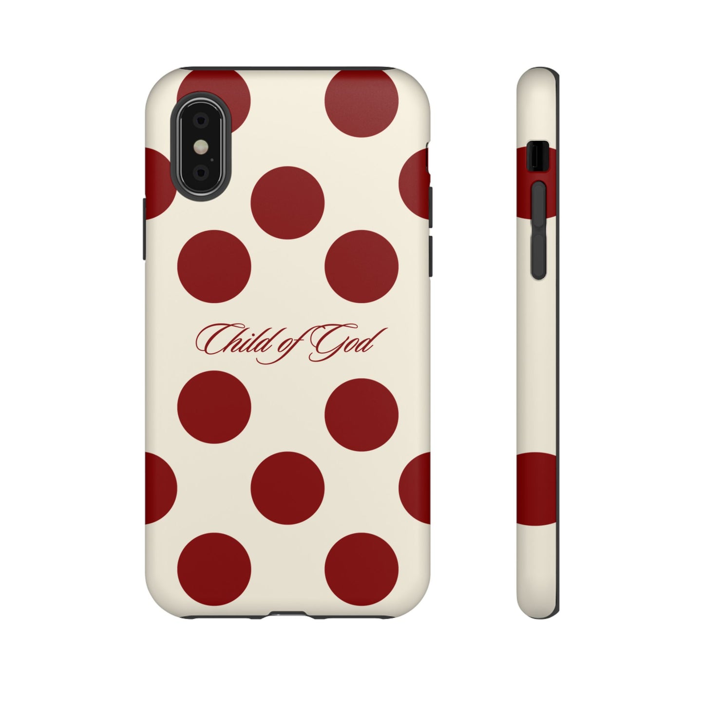 Child of God Red and Créame Phone Case