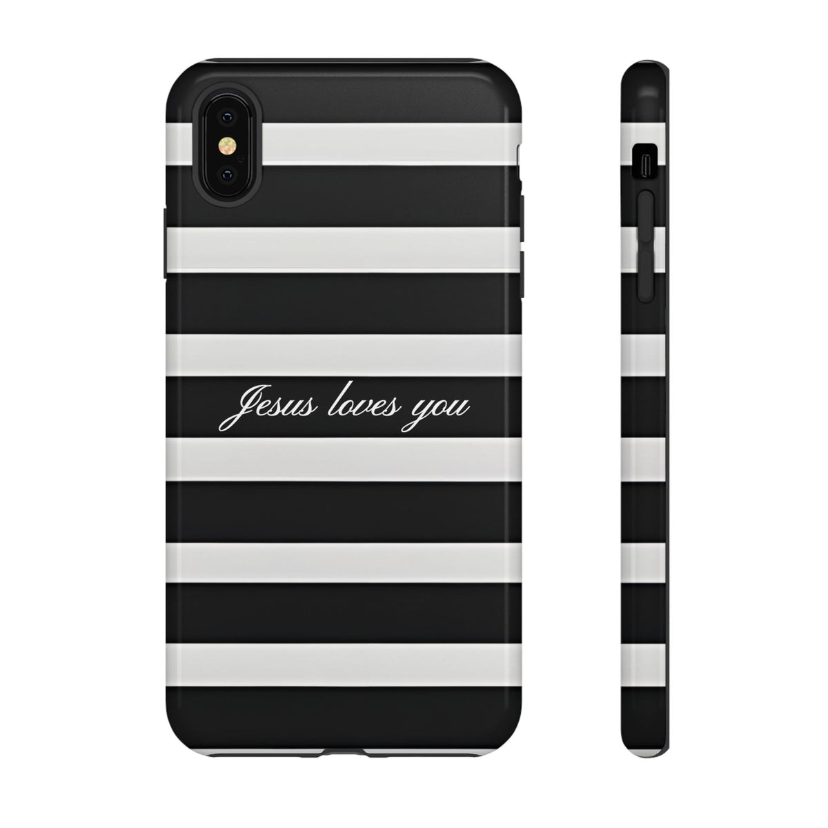 Jesus loves you Stripe Phone Case