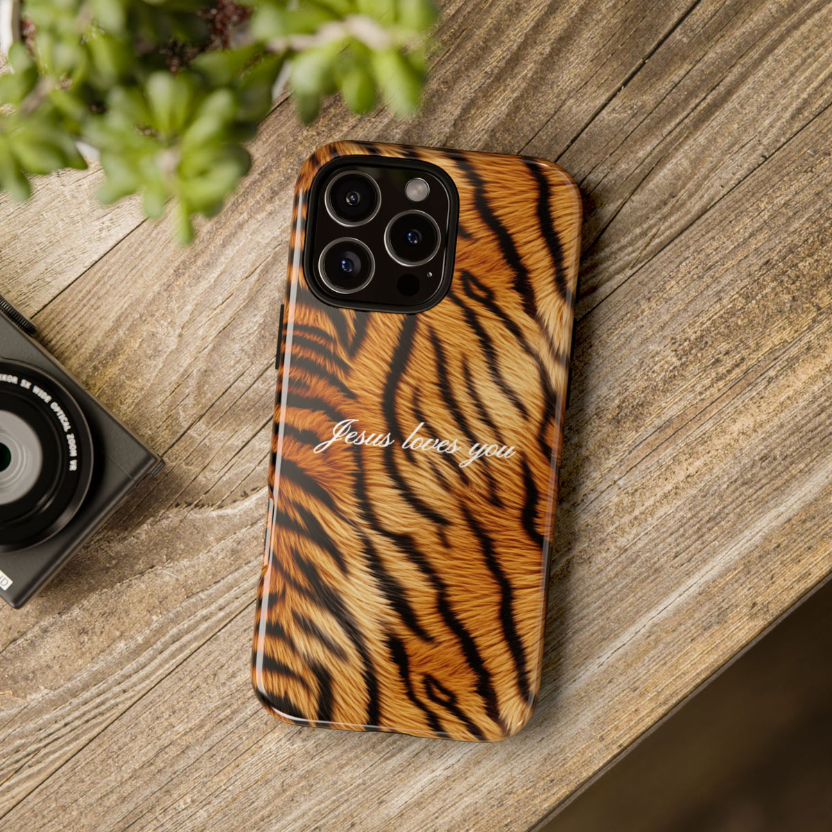 Jesus Loves You Tiger Phone Case