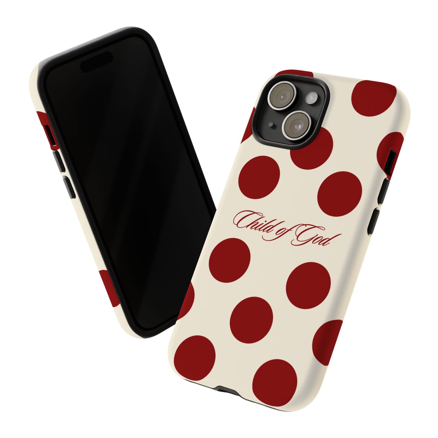 Child of God Red and Créame Phone Case