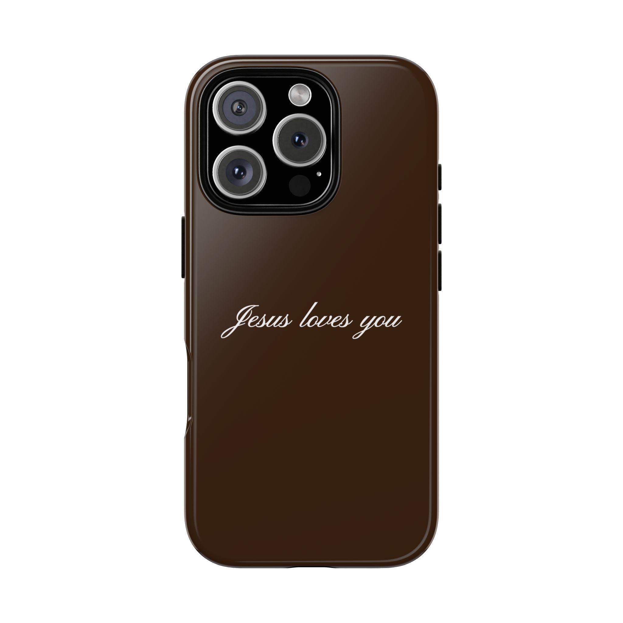 Jesus loves you Espresso Phone Case – Lait et Miel Co.